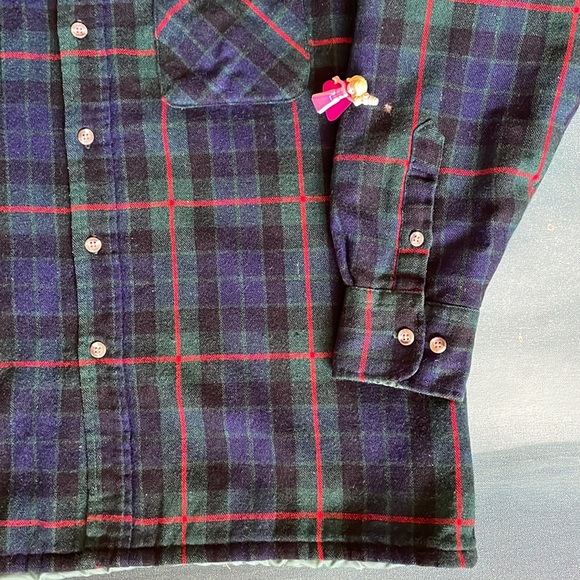 Vintage High Sierra Plaid Insulated Wool Shirt - Picture 6 of 10